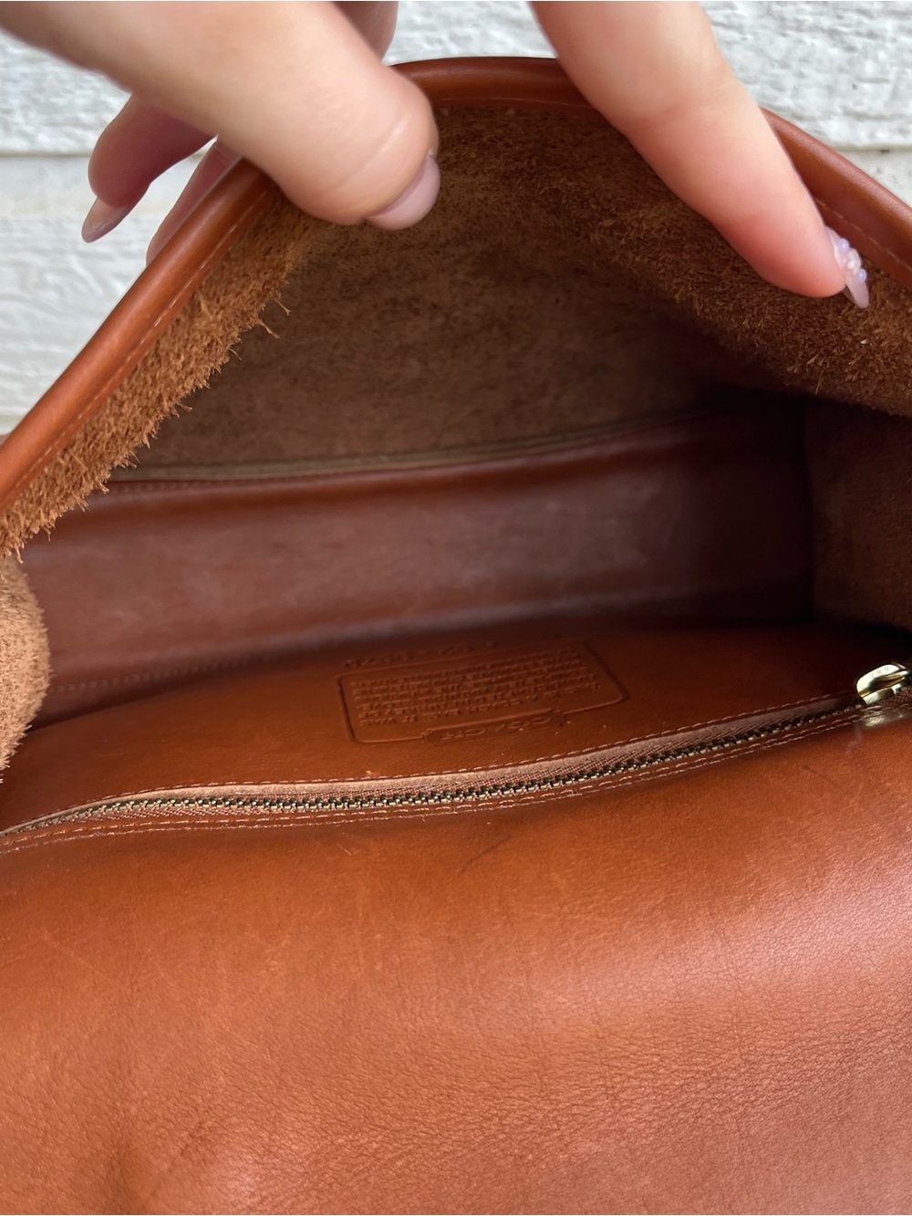 COACH Vintage British Tan Court Flap Crossbody Top Handle Willis Companion Bag - Picture 12 of 14